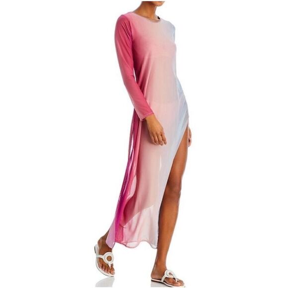 NWT Peixoto Desert Sunset Gemma Ombré Mesh Swim Cover Up Dress Size Small - Picture 1 of 7